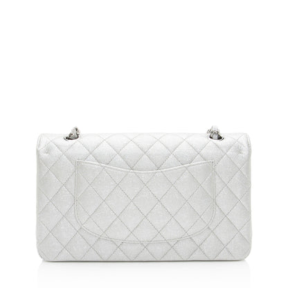 Chanel Glittered Metallic Caviar Leather Classic Medium Double Flap Bag