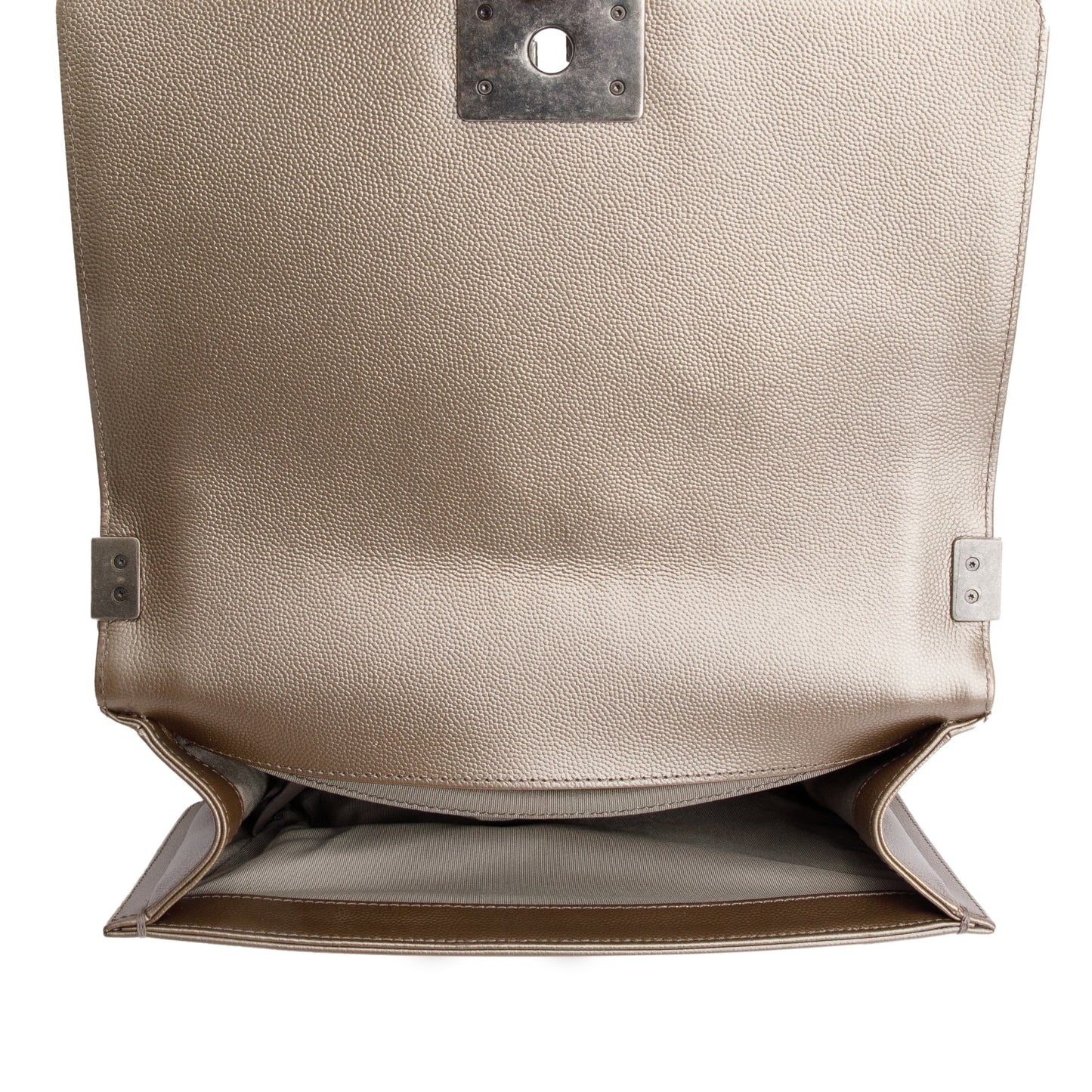 Chanel Gold Metallic Caviar Leather Medium Boy Bag