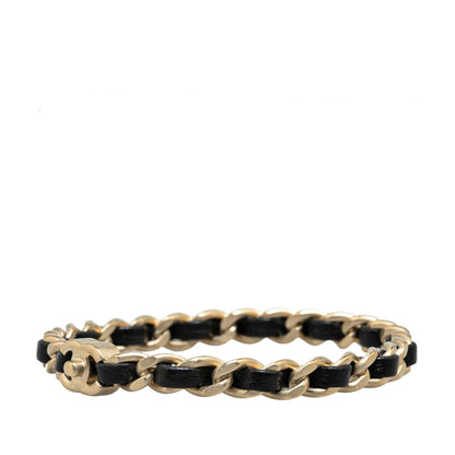 Chanel Gold Plated CC Turnlock Bangle Bracelet