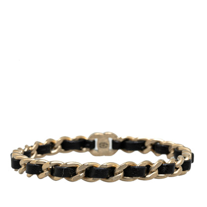 Chanel Gold Plated CC Turnlock Bangle Bracelet