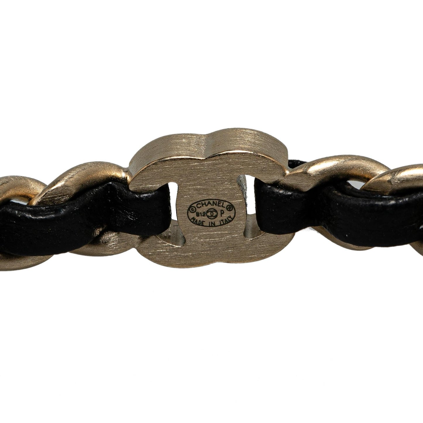 Chanel Gold Plated CC Turnlock Bangle Bracelet