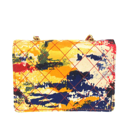 Chanel Graffiti Watercolor Matelasse Satin Crossbody Bag (SHG-34312)