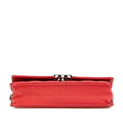 Chanel Grained Calfskin CC Box Wallet On Chain