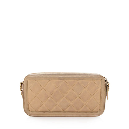 Chanel Grained Calfskin CC Filigree Clutch with Chain (SHF-22656)