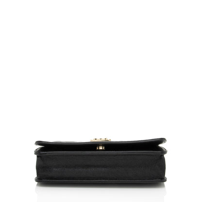 Chanel Grained Shiny Calfskin Boy Wallet on Chain