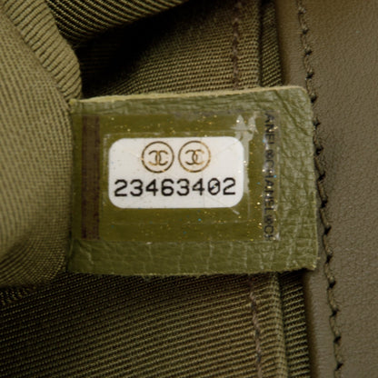 Chanel Green Lambskin Medium Boy Bag