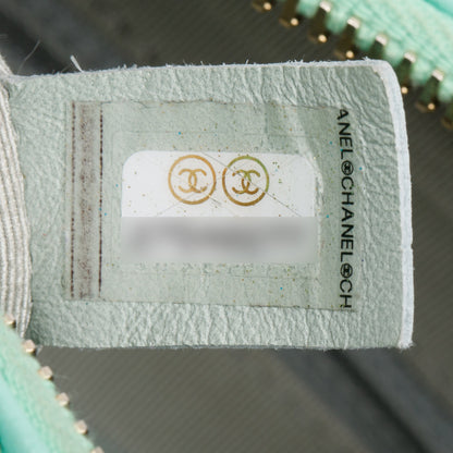 Chanel Green Tweed Calfskin Leather Small Gabrielle Hobo