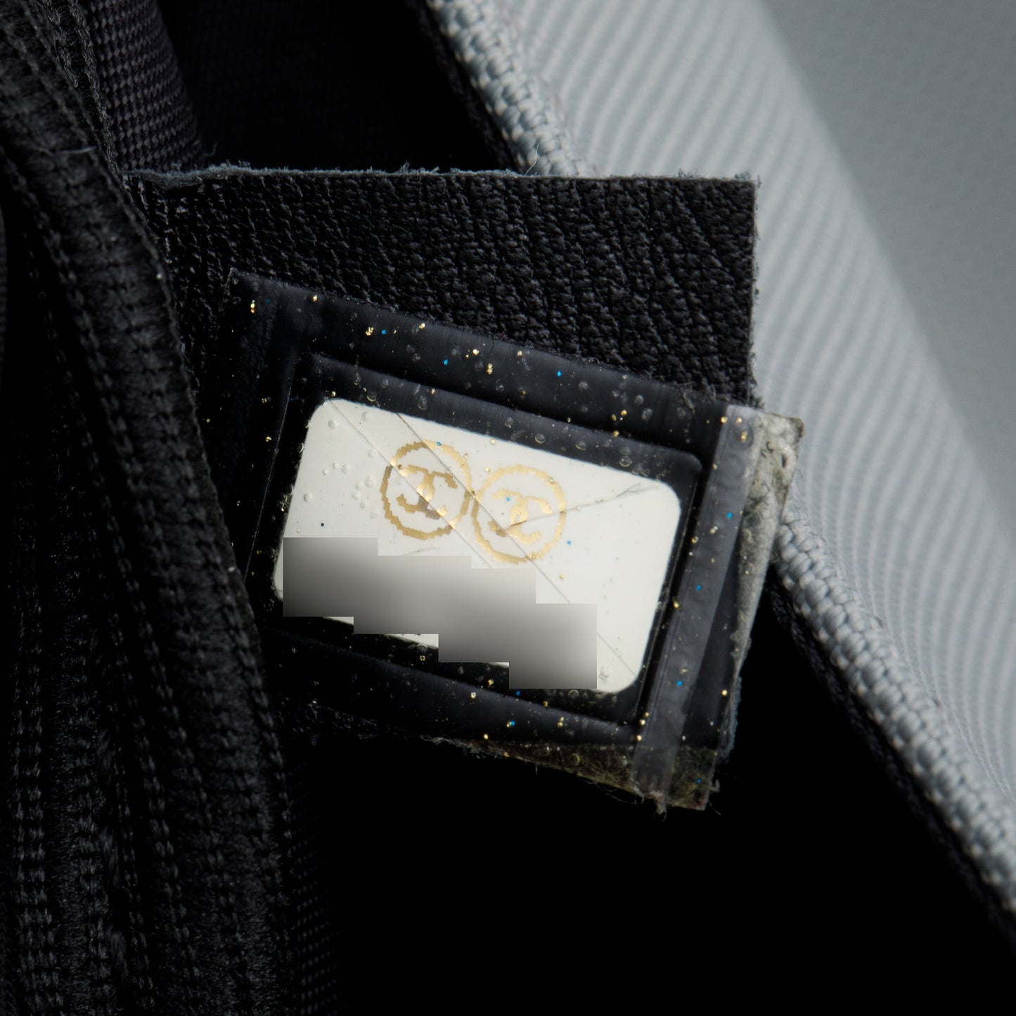 Chanel Grey & Black Nylon Interlocking CC Logo Sport Ligne Messenger Bag