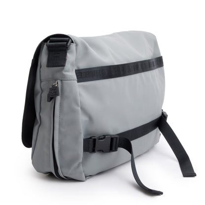 Chanel Grey & Black Nylon Interlocking CC Logo Sport Ligne Messenger Bag