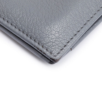 Chanel Grey Calfskin Leather CC Pocket Organizer