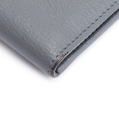 Chanel Grey Calfskin Leather CC Pocket Organizer