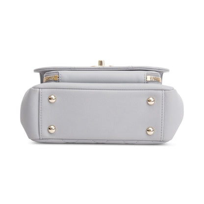 Chanel Grey Caviar Leather Small Business Affinity Flap Bag