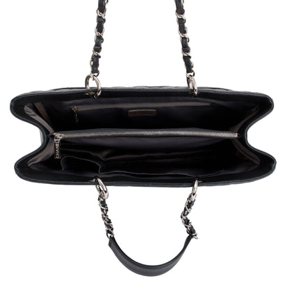 Chanel Grey Caviar Leather XL Grand Shopping Tote (GST)