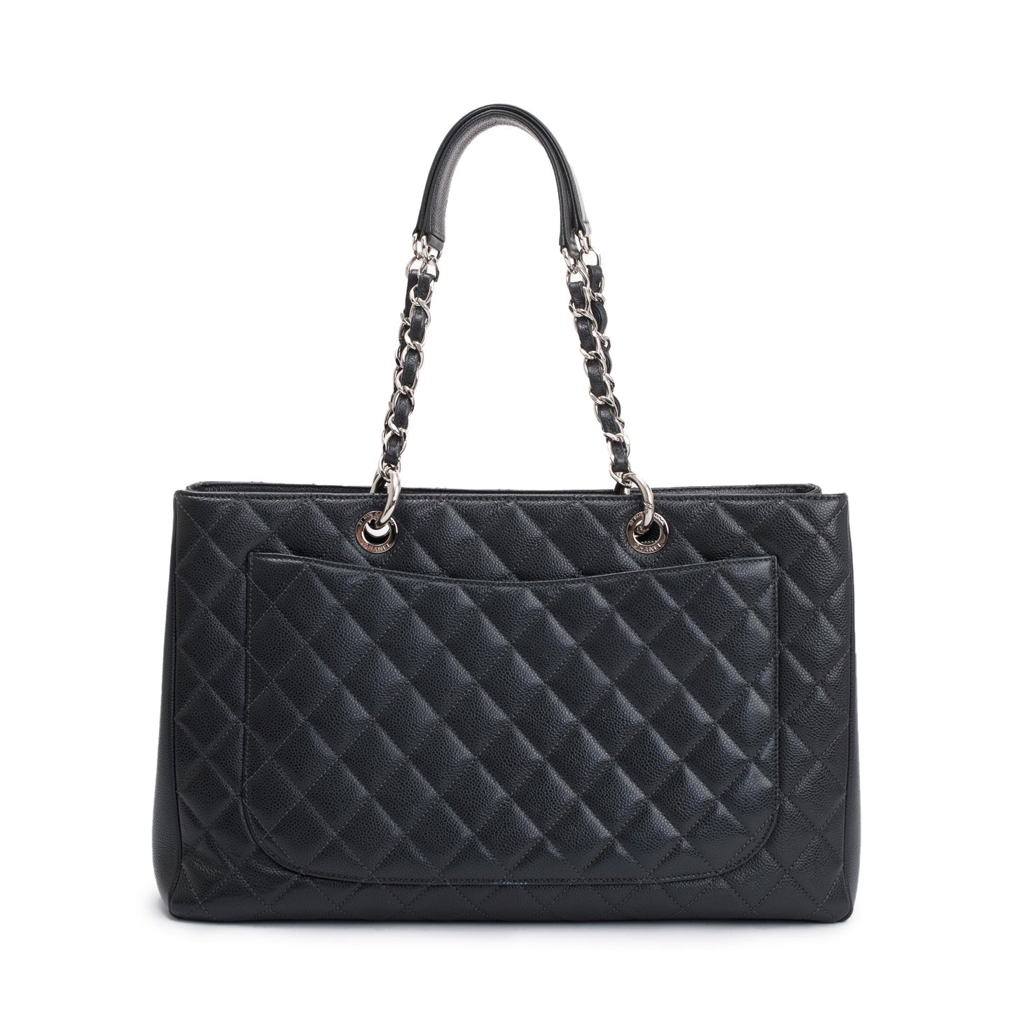 Chanel Grey Caviar Leather XL Grand Shopping Tote (GST)