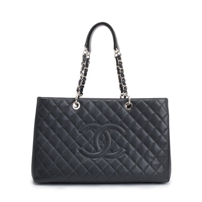 Chanel Grey Caviar Leather XL Grand Shopping Tote (GST)