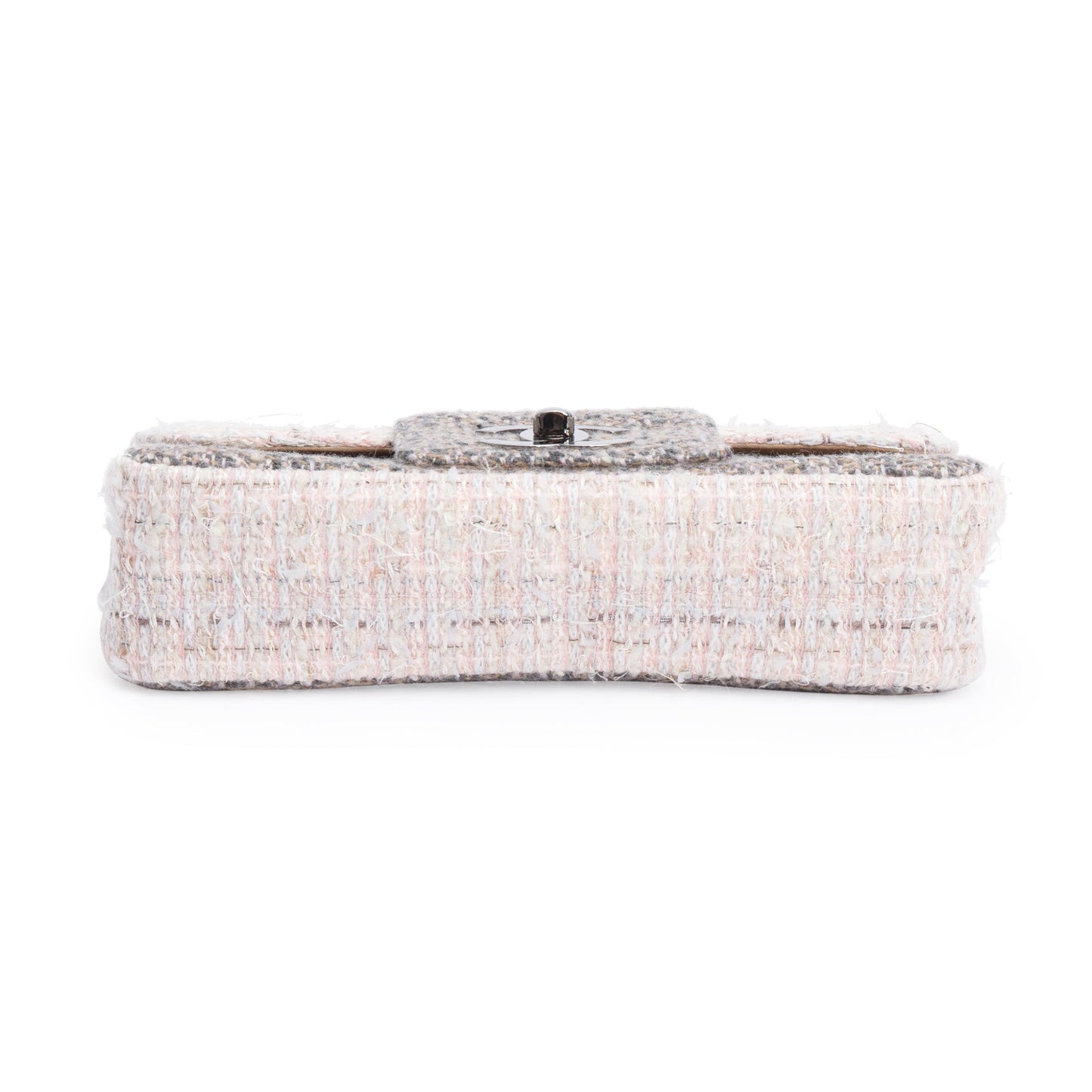 Chanel Grey Multicolor Tweed Medium Fantasy Flap Bag