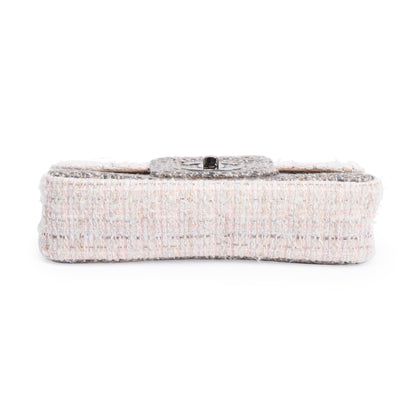 Chanel Grey Multicolor Tweed Medium Fantasy Flap Bag