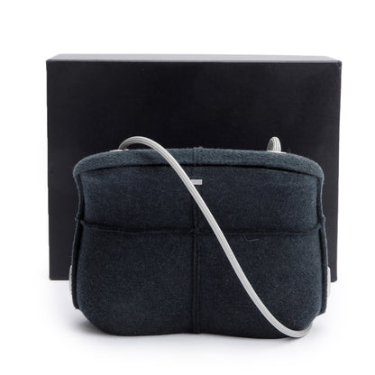 Chanel Grey Wool Identification Millenium Crossbody Bag