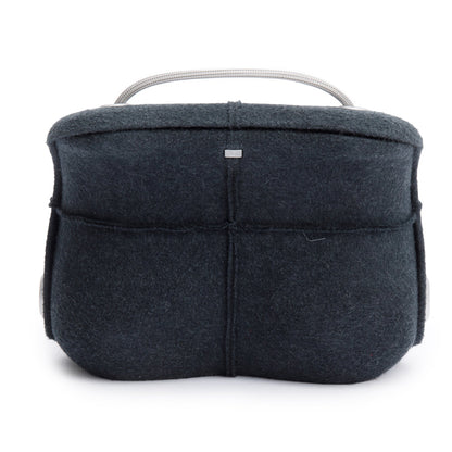 Chanel Grey Wool Identification Millenium Crossbody Bag
