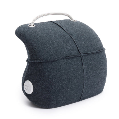 Chanel Grey Wool Identification Millenium Crossbody Bag