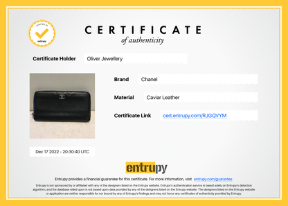 Chanel Interlocking CC Logo Continental Wallet