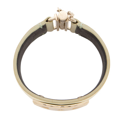Chanel Iridescent Calfskin CC Hinged Bracelet