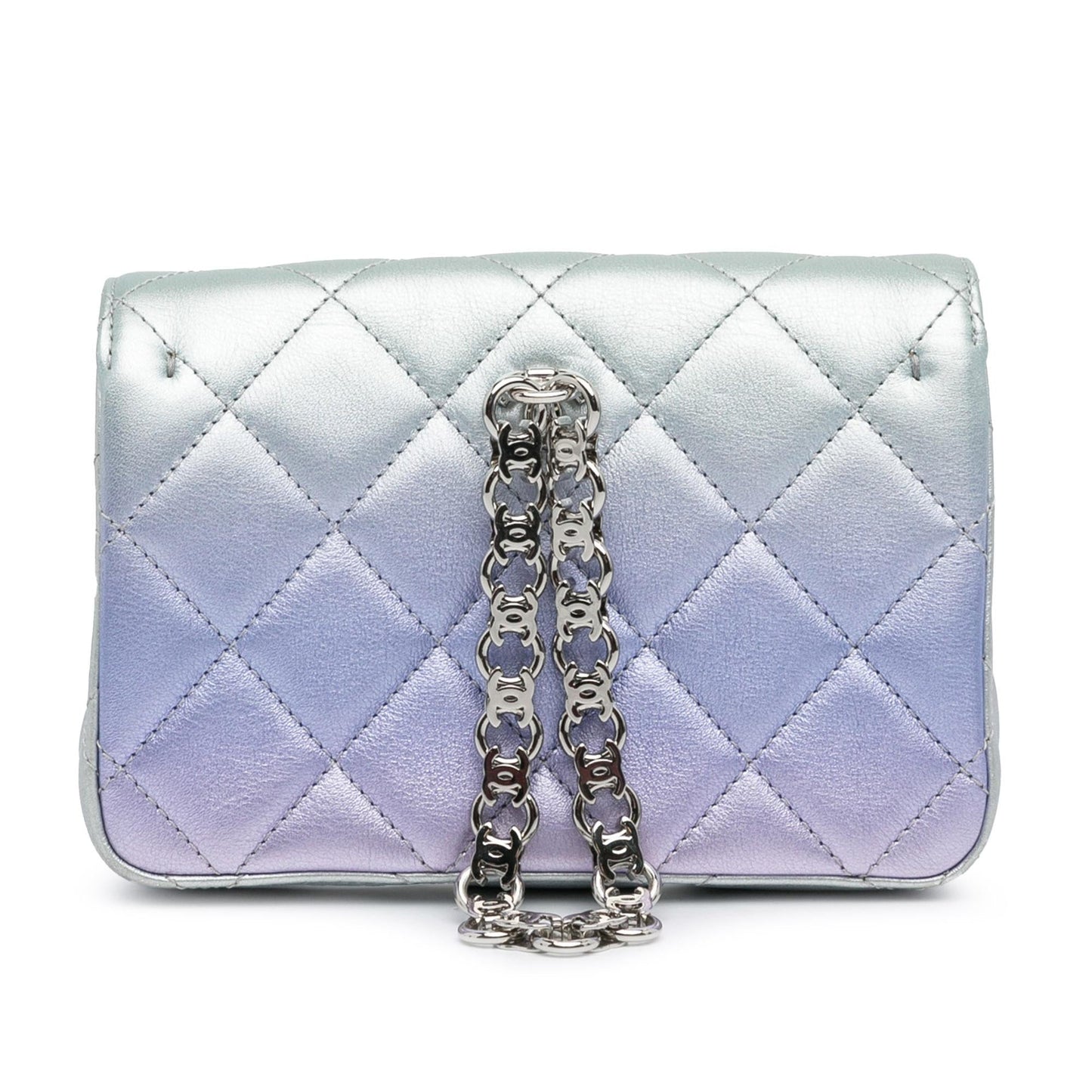 Chanel Iridescent Lambskin Wristlet Clutch Bag (SHG-OsxRyI)