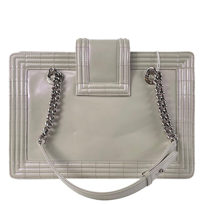 Chanel Iridescent Patent Boy Reverso Shopping Tote (SHG-zcc1Jm)