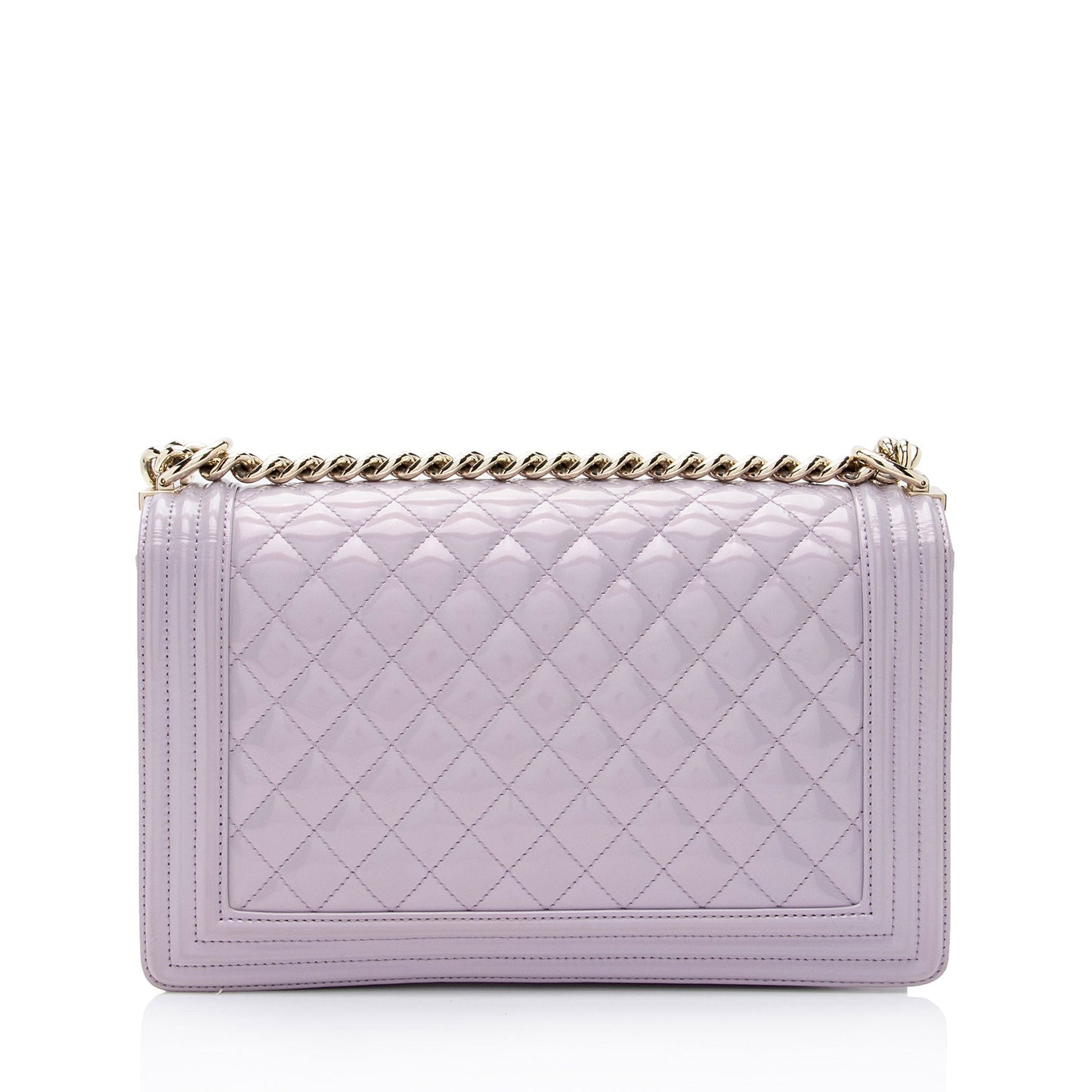 Chanel Patent Leather New Medium Boy Bag