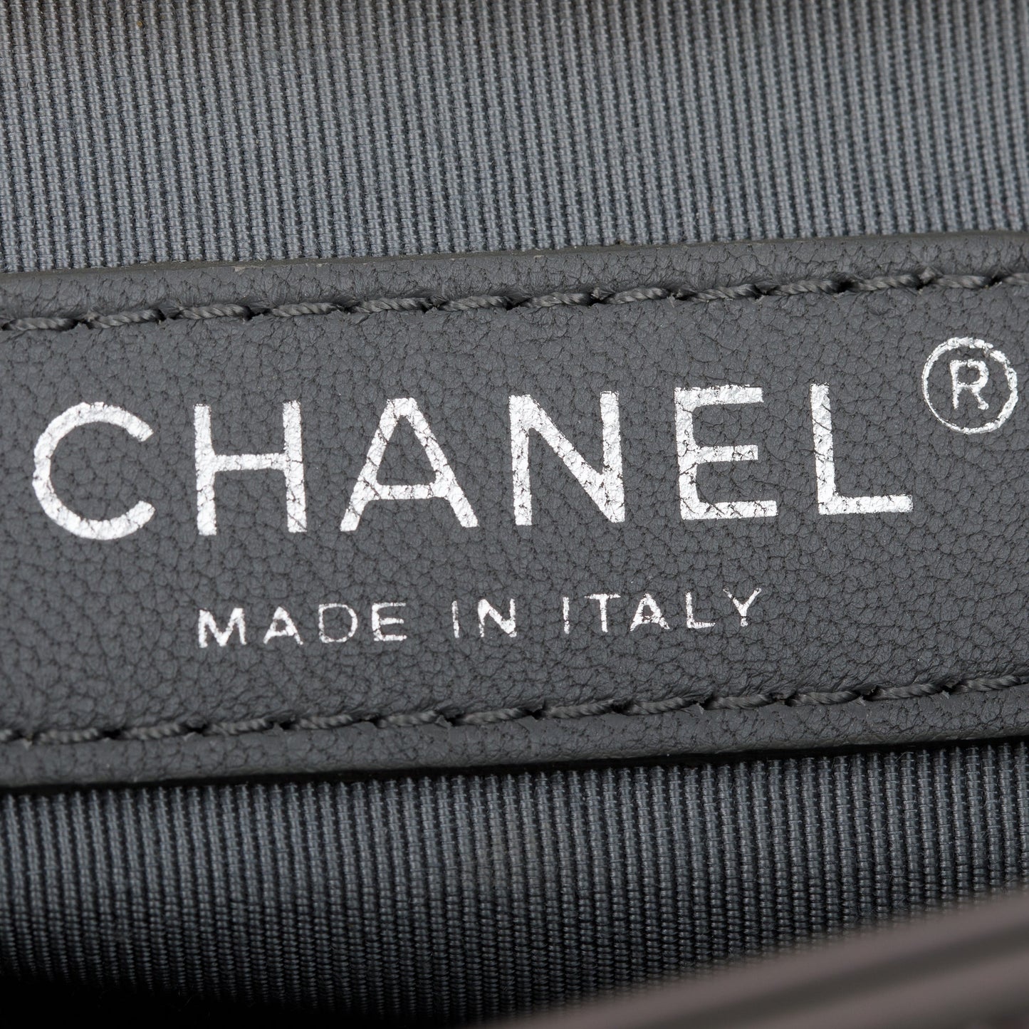 Chanel Iridescent Patent Leather Reverso Boy Shopping Tote