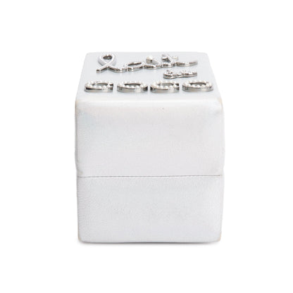 Chanel Iridescent Silver Goatskin Leather Faux Pearl & Strass Lait de Coco Milk Carton Bag
