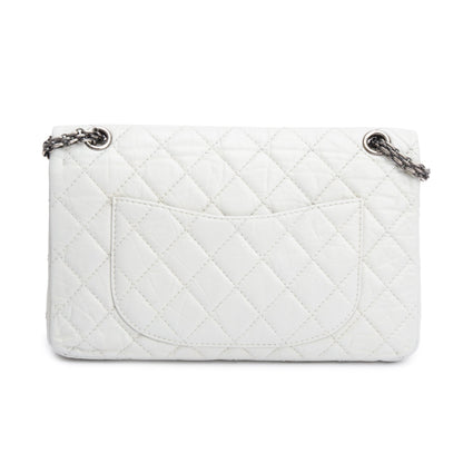 Chanel Ivory Aged Calfskin Leather 2.55 Reissue 226 Double Flap Bag