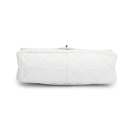 Chanel Ivory Aged Calfskin Leather 2.55 Reissue 226 Double Flap Bag