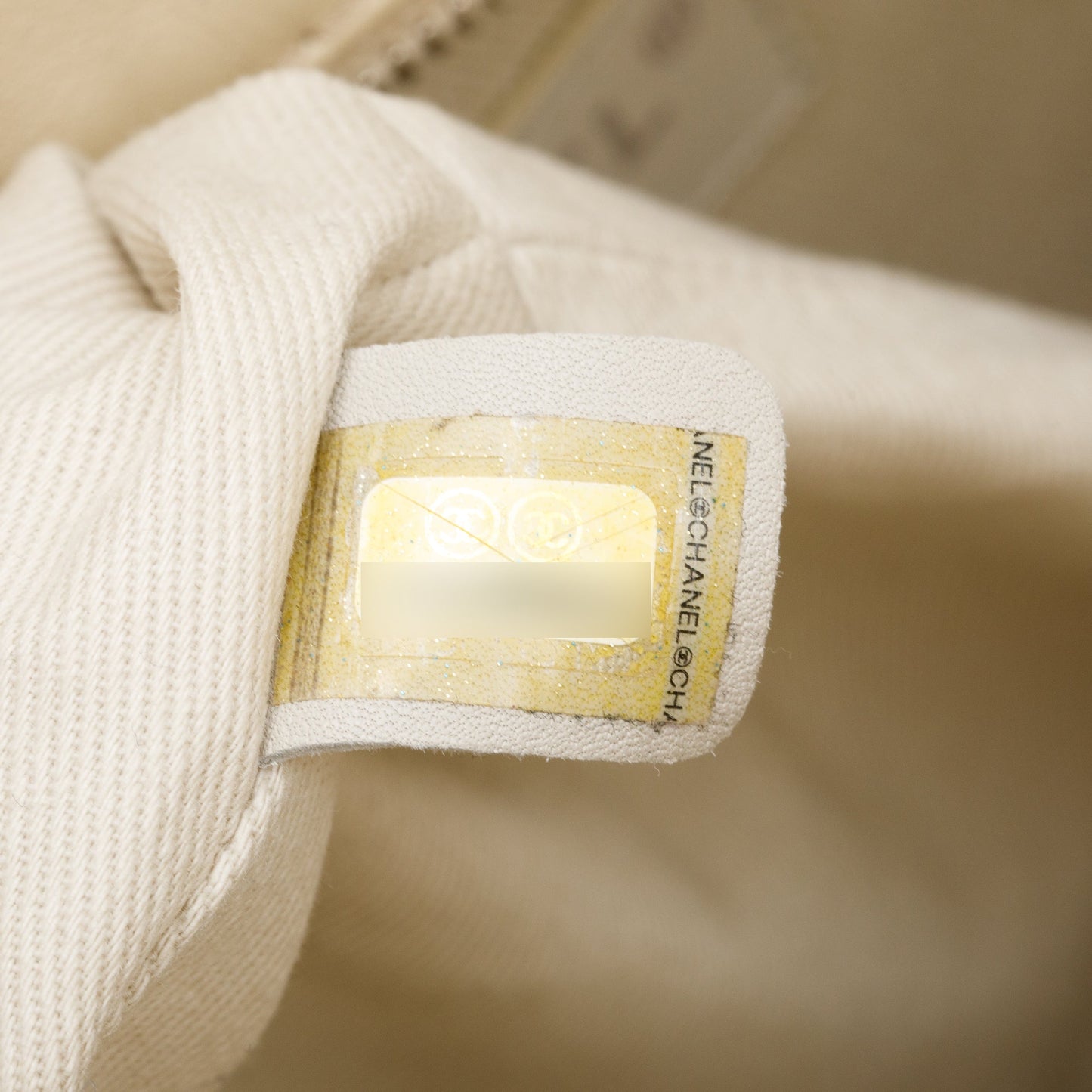 Chanel Ivory Quilted Calfskin Leather In the Business North South Tote