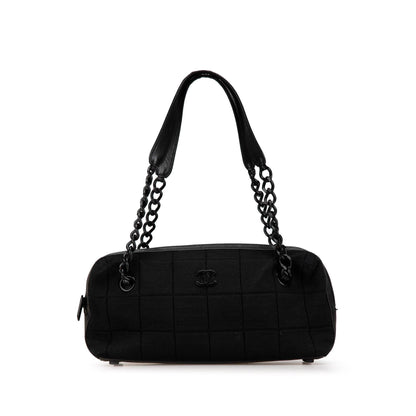 Chanel Jersey Chocolate Bar Bowler Bag (SHG-ckSb0Y)