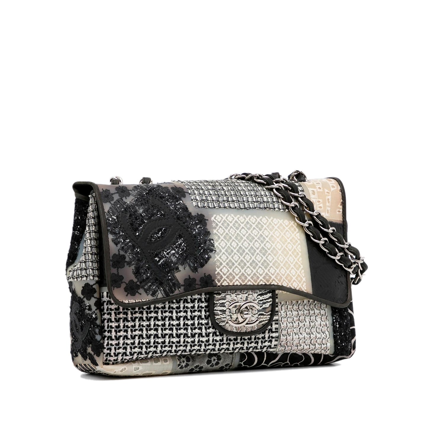 Chanel Jumbo CC Patchwork Classic Flap (SHG-IhKtwL)