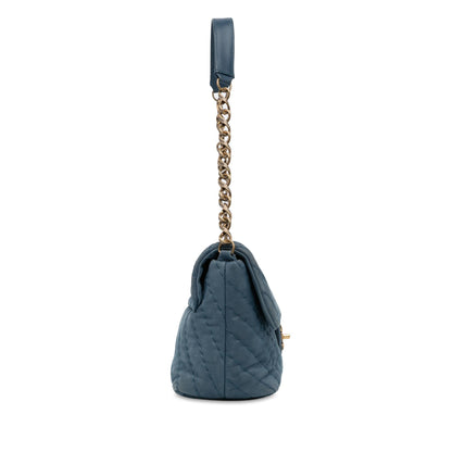 Chanel Jumbo Chevron Iridescent Surpique Flap (SHG-w8I8Ii)