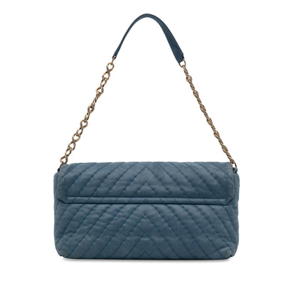Chanel Jumbo Chevron Iridescent Surpique Flap (SHG-w8I8Ii)