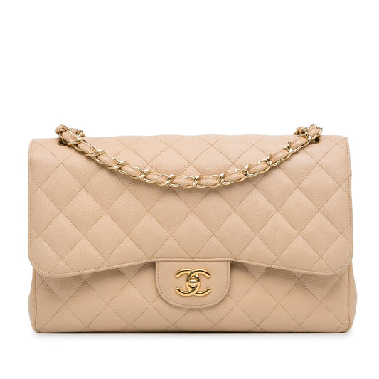 Chanel Jumbo Classic Caviar Double Flap (SHG-lqMXv8)
