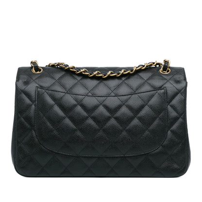 Chanel Jumbo Classic Caviar Double Flap (SHG-DrtEqA)