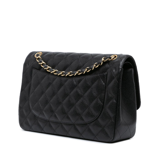 Chanel Jumbo Classic Caviar Double Flap (SHG-uGolu5)
