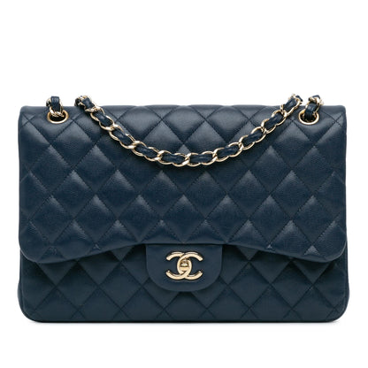 Chanel Jumbo Classic Caviar Double Flap (SHG-Ar5FRd)