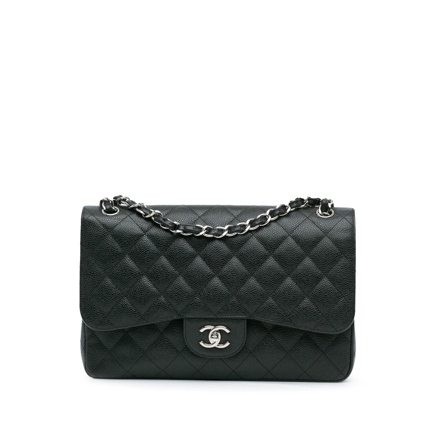 Chanel Jumbo Classic Caviar Double Flap (SHG-5svgjl)