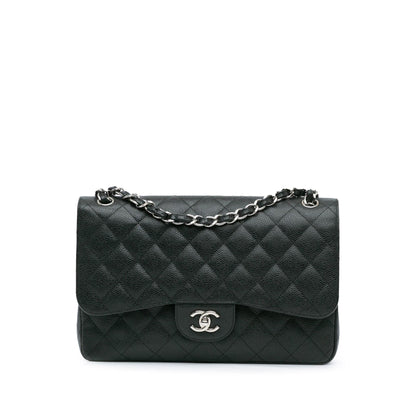 Chanel Jumbo Classic Caviar Double Flap (SHG-5svgjl)