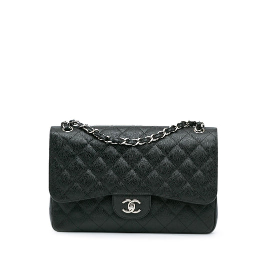 Chanel Jumbo Classic Caviar Double Flap (SHG-5svgjl)