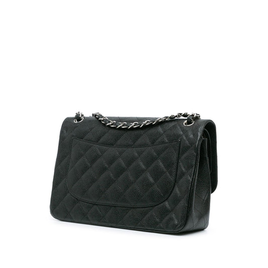Chanel Jumbo Classic Caviar Double Flap (SHG-5svgjl)