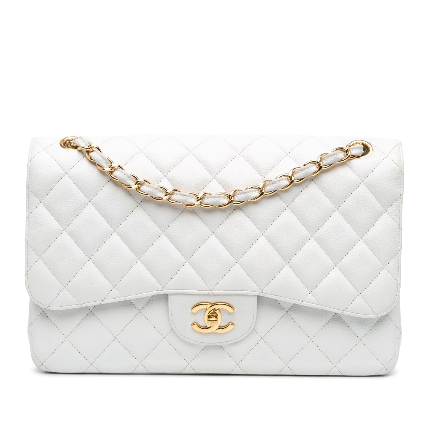 Chanel Jumbo Classic Caviar Double Flap (SHG-kMlTWy)