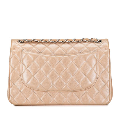 Chanel Jumbo Classic Iridescent Caviar Double Flap (SHG-UyNX9I)