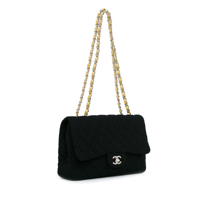 Chanel Jumbo Classic Jersey Single Flap (SHG-X4hoLJ)