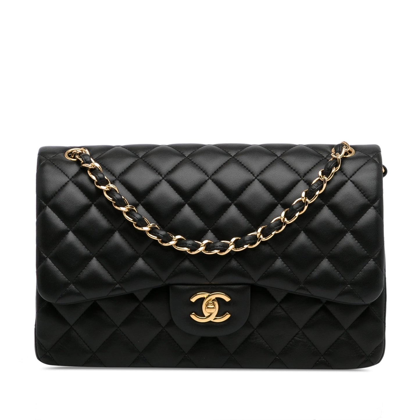 Chanel Jumbo Classic Lambskin Double Flap (SHG-9p8KiG)